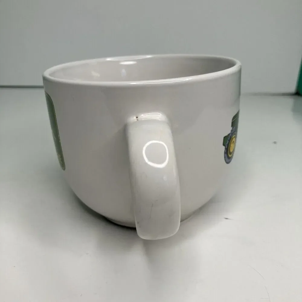 John Deere Oversized Coffee Mug Soup Cup by Gibson 24 OZ John Deer Tractor